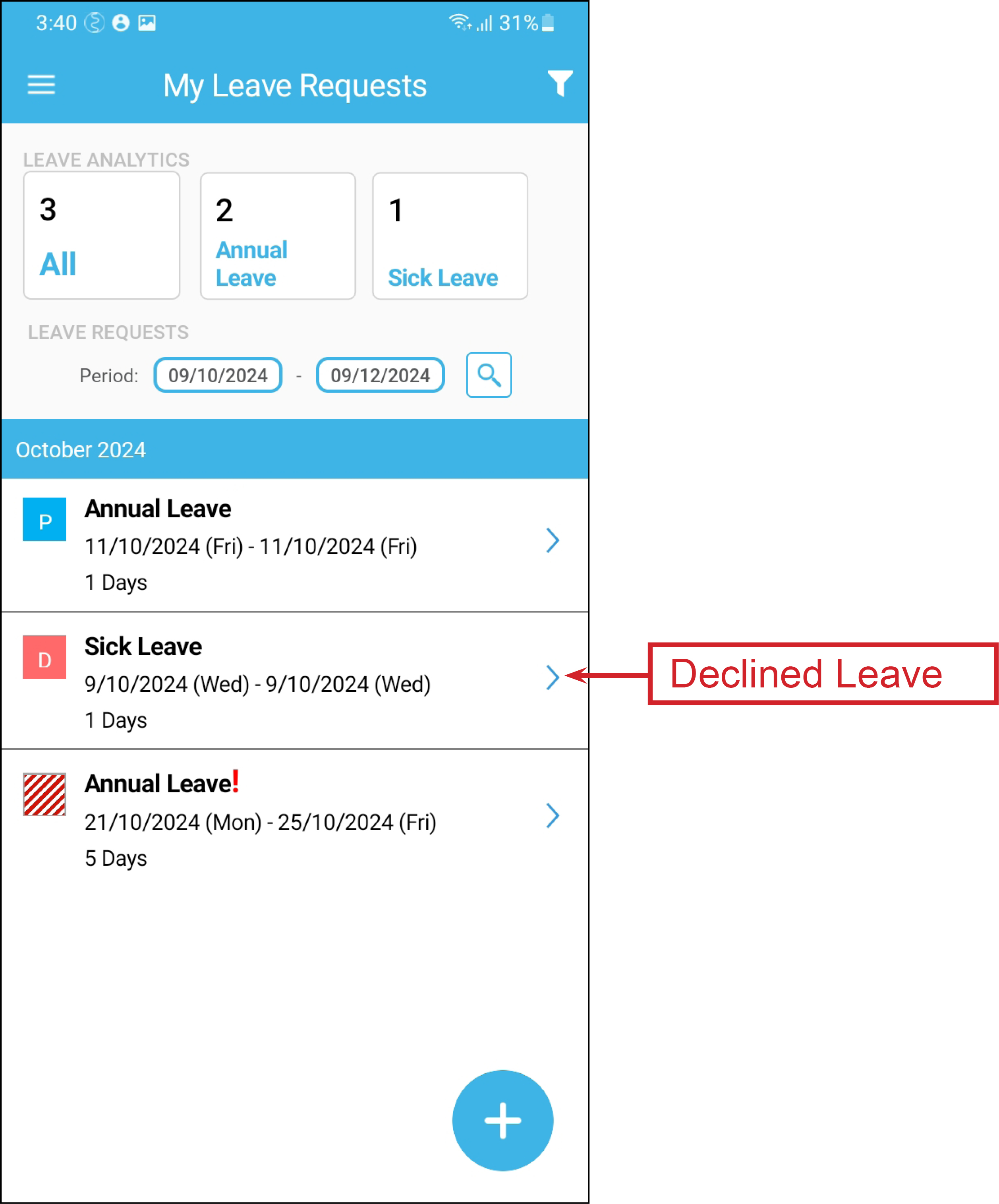 Add-on | Staff Leave Request from your Mobile App – Webcare Help Centre