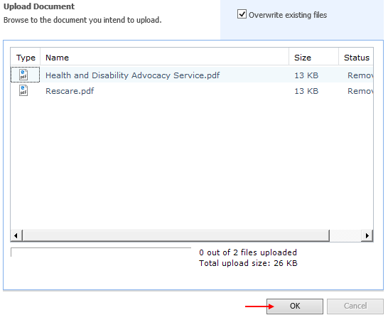 Uploading Multiple Documents – Webcare Help Centre