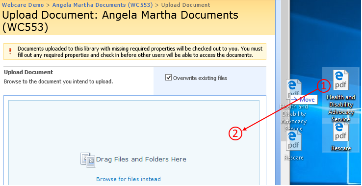 Uploading Multiple Documents – Webcare Help Centre